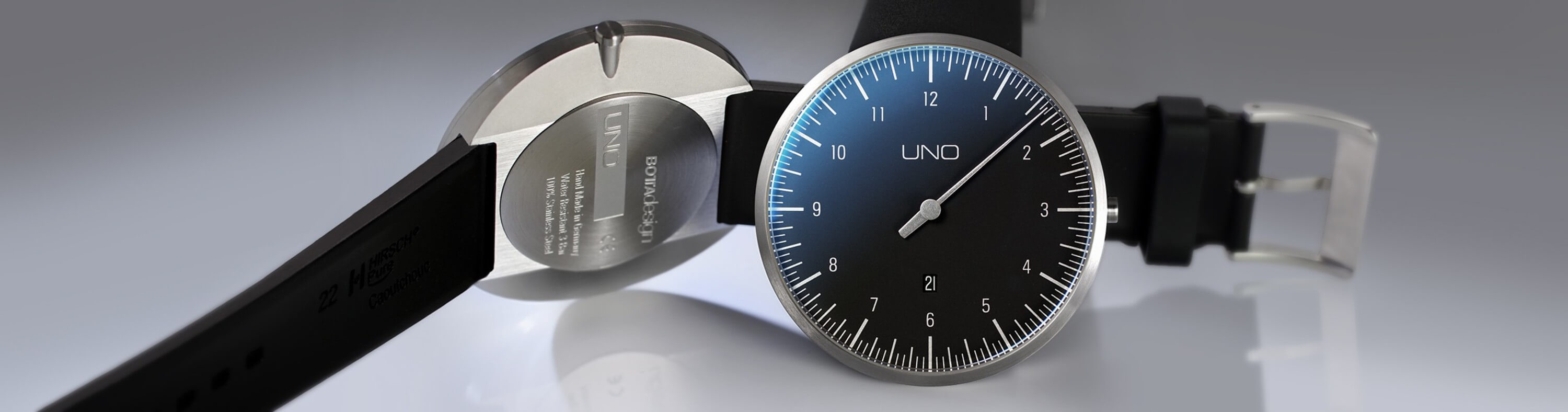 UNO Plus Black quartz watch